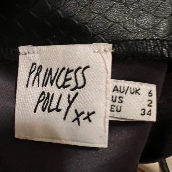 PRINCESS POLLY Women’s Black Tie Crop Size US 2 - Picture 5 of 6